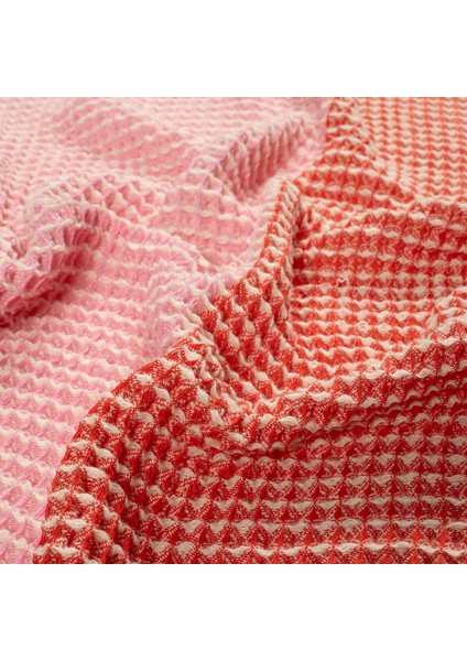 Baklan Waffle Pamuk Pamuklu Peştamal 90X170 cm Kırmızı - Pembe fiyatları