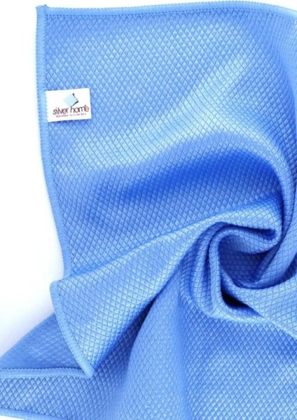 Baklava Desen Cam Bezi – Mavi – 235 Gsm – 40×40 cm