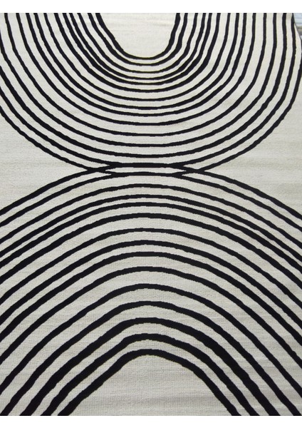 Modern Zarif Dokuma Kilim Siyah Beyaz 240*305 indirimleri