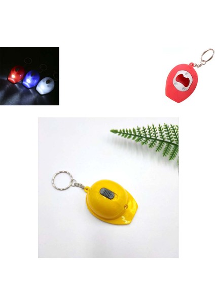 Fener ve Açacak Özellikli Baret Anahtarlık Fonksiyonlu Anahtarlık (1 Adet) (Ebat: 5,7 cm x 4,4 Cm)