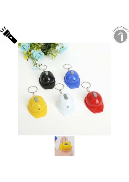 Fener ve Açacak Özellikli Baret Anahtarlık Fonksiyonlu Anahtarlık (1 Adet) (Ebat: 5,7 cm x 4,4 Cm) fırsatları