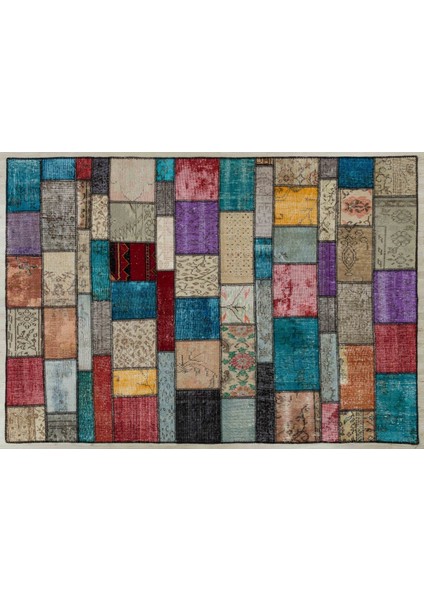 “canlı Izler/doğal Tonlar Serisi“ – El Dokuma Patchwork Halı