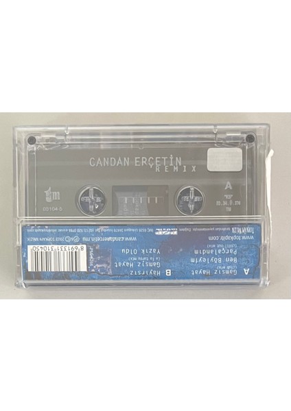 Candan Erçetin Remix Kaset (Jelatininde Sıfır Orijinal Dönem Baskı Kaset) fiyatları