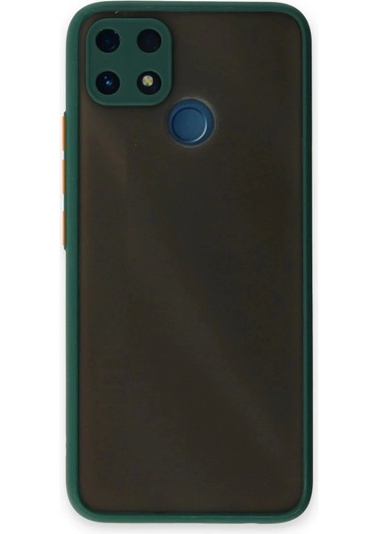 Newface Realme C25 Kılıf Montreal Silikon Kapak - Yeşil