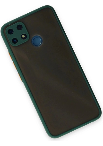 Newface Realme C25 Kılıf Montreal Silikon Kapak - Yeşil modelleri