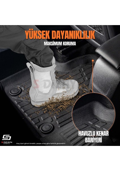 Nissan Qashqai 3D Pro Havuzlu Paspas 2013-2021 A+ Kalite fırsatları