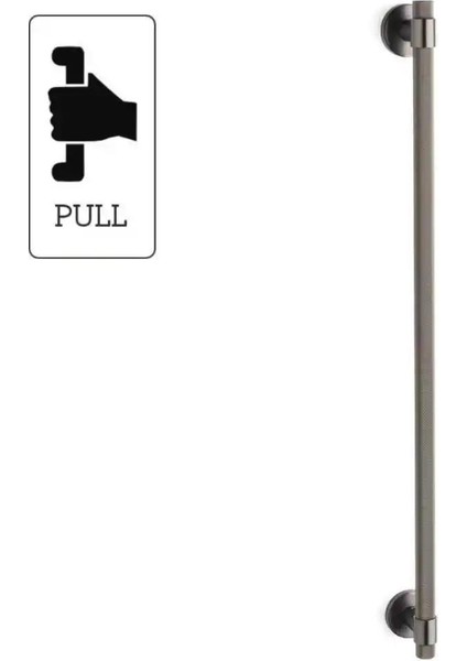 Çekme Kapı Kolu Füme Renk Kol 600MM 1 Adet (PH9630 0600 Bbn-Bbn-Bbn)