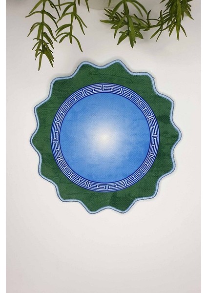 Dekoratif Grek Desenli Nakış Kenar Kokteyl Peçetesi 1 Adet