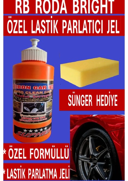 RİBBONWAX Rb Roda Bright (Lastik Parlatıcı Jel) 1 Lt