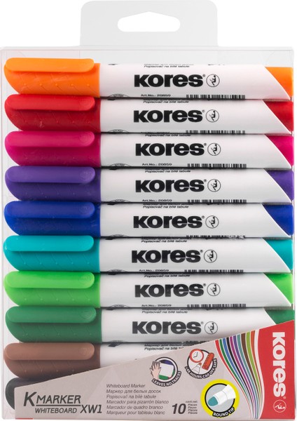 Çok Renkli Yapıştırıcı Tahta Kalemi Yuvarlak Uçlu 10'lu