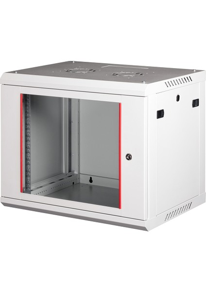 9u 19" Duvar Tipi Rack Kabinet – Genişlik: 600 mm | Derinlik: 450 mm – Açık Gri