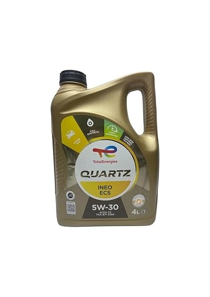 Motor Yağı Total Quartz 5W30 Ineo Ecs Dpf 4 Litre Full Sentetik Dizel Partikül Filtreli Araçlar Içi