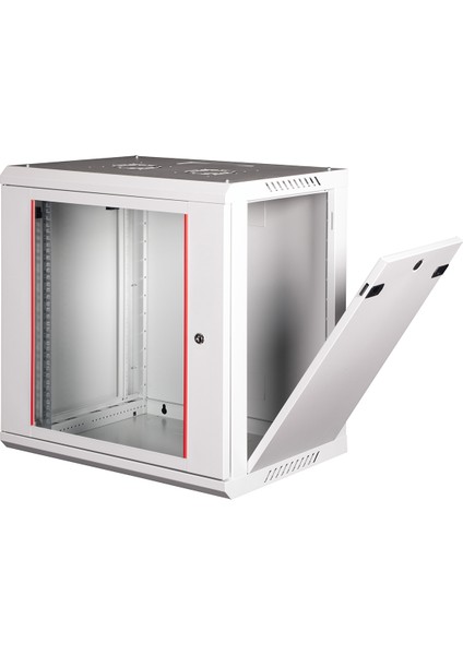 12U 19" Duvar Tipi Rack Kabinet – Genişlik: 600 mm | Derinlik: 450 mm – Açık Gri fiyatları