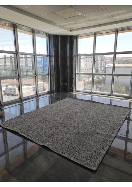 Modern Zarif Dokuma Kilim Siyah-beyaz 240*305