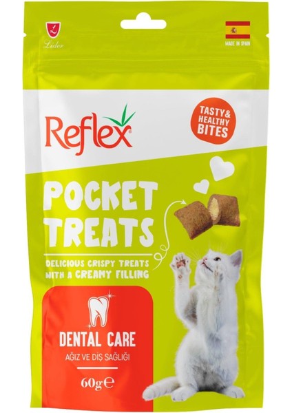 Pocket Treats Ağız ve Diş Sağlığı Için Kedi Ödül Maması 3lü Fırsat 3X60GR fırsatları