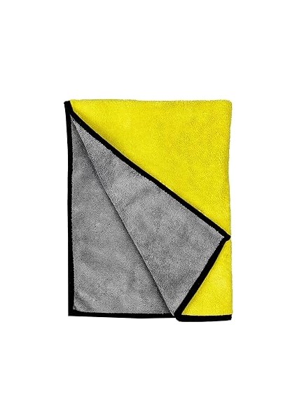 Roro Auto Çift Taraflı Mikrofiber Araç Kurulama Bezi & Oto Yıkama Havlusu 30X60 Sarı