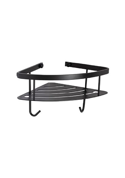 System Banyo Duş Raf Sistemi Siyah Renk 152X197X280 mm