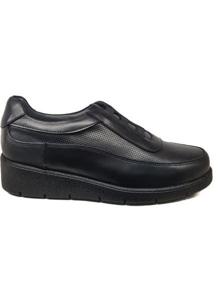 Kadın Hakiki Deri Sıkıştırılmış Köpük Taban Rahat Ultra Hafif Günlük Dolgu Topuk Ayakkabı NAPA-5000