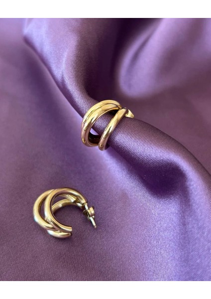 Üçlü Çelik Küpe modelleri