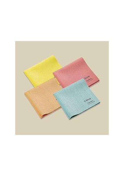 Silva Premium Çok Amaçlı Bez 4'lü Set (Fuşya-Turuncu-Sarı-Yeşil)