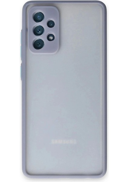 Newface Samsung Galaxy A72 Kılıf Montreal Silikon Kapak - Gri