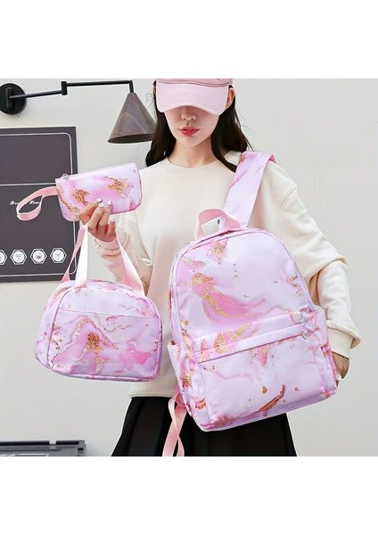 Sidi Tsai'nin Ilk ve Ortaokul Öğrencileri Için Omuz Çantası Yemek Çantası Kalem Çantası Üç Parçalı Takım (Yurt Dışından) fırsatları