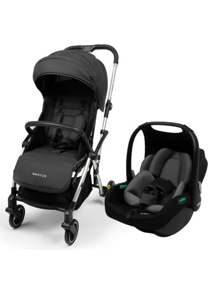 Marcus Çift Yönlü Travel Sistem Bebek Arabası Raisin Black