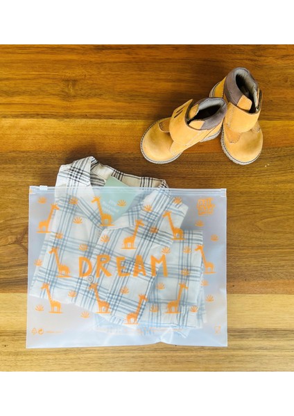 Zürafa Fermuarlı Çok Amaçlı Bebek, çoçuk Eşyaları Torbası 26X33 cm 1 Adet fiyatları