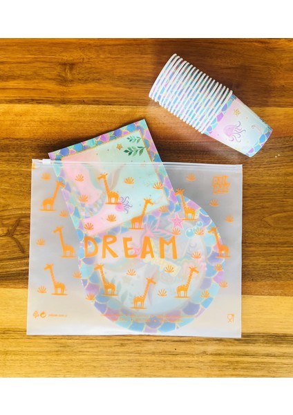 Zürafa Fermuarlı Çok Amaçlı Bebek, çoçuk Eşyaları Torbası 26X33 cm 1 Adet fırsatları