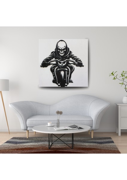 Lazer Kesim Motor Duvar Pano