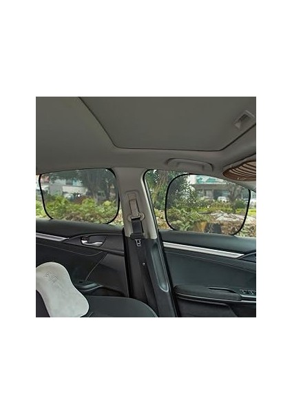 Oto Yan Cam Perdesi, Araba Ön Cam Perdesi, Otomobil Yan Cam Güneşliği,oto Güneşlik Perde 2 Adet