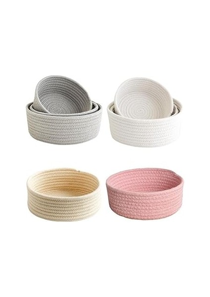 Dokuma Banyo ve Dolap Düzenleme 3lü Pembe