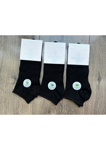 Kadın Bambu Siyah Dikişsiz Soft Yıkama Patik Çorap, Spor Çorap, Kısa Çorap 3 Adet fiyatları