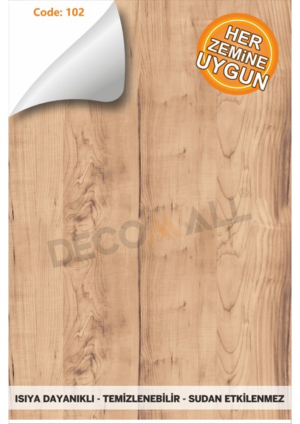 Code 102 Suya Dayanıklı Mutfak Banyo Zemin Mermer Mobilya Fayans Yapışkanlı Folyo Kaplama