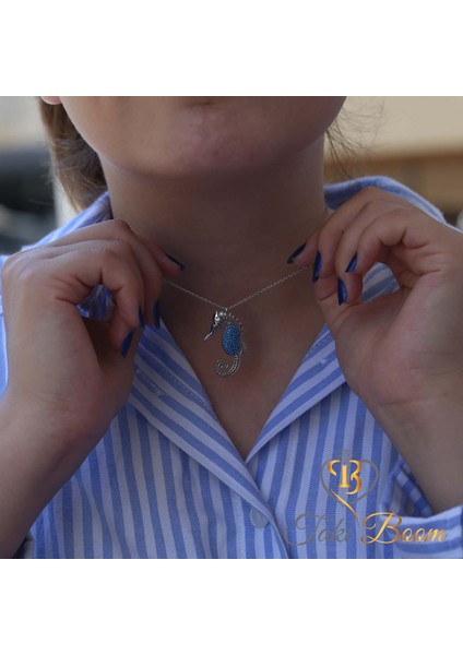 Deniz Atı Gümüş Kolye indirimleri