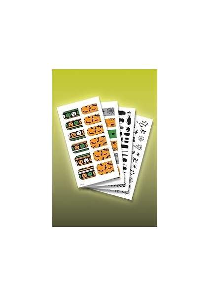 Arti̇kel 4'lü Tırnak Dövmesi Seti, Tırnak Sticker Seti, Nail Art, Tattoo