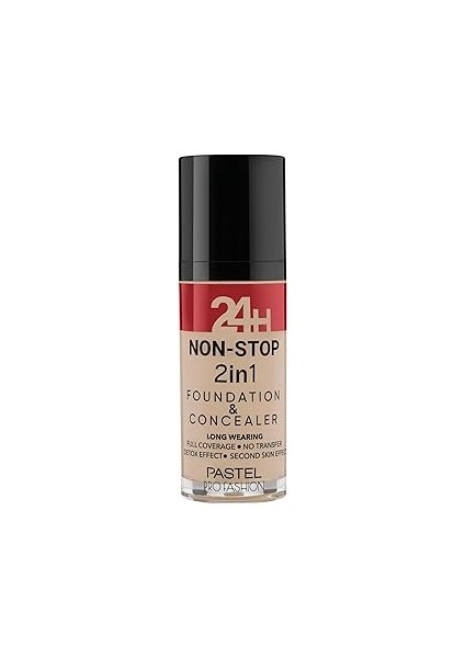 24 H Non-Stop 2 In 1 Fondeten Concealer NO:603