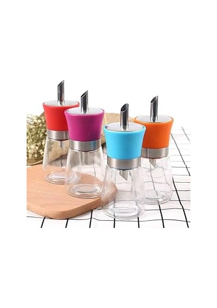 Orret Home Cam Şekerlik ve Tuzluk – Kapaklı Dökmeli Tasarım, Şeffaf Cam Baharatlık, Toz Şeker, Tuz