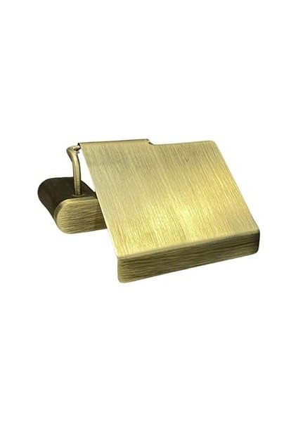 System Ovalın Kapaklı Tuvalet Kağıtlığı Antik 87X137X159 mm