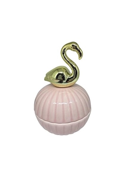 Seramik Mini Kapaklı Lokumluk Pembe