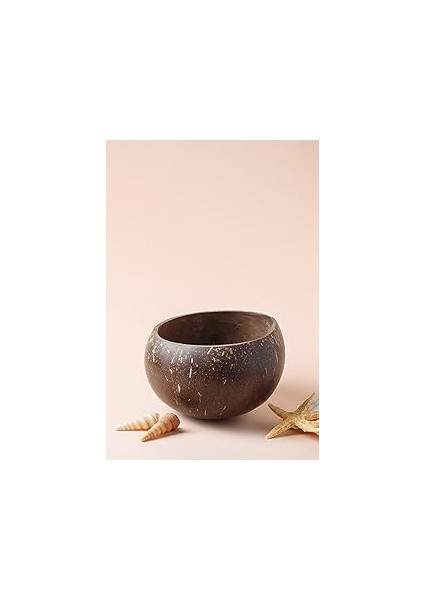 Kuru Yeşil Hindistan Cevizi Kasesi - El Yapımı Coconut Bowl - Atıştırmalık, Sos ve Çerez Kase