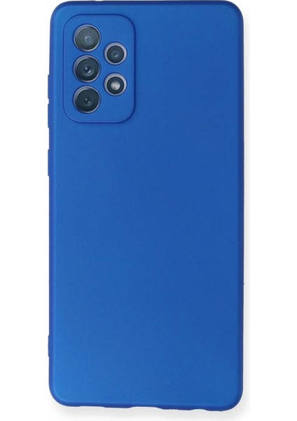 Newface Samsung Galaxy A72 Kılıf First Silikon - Mavi