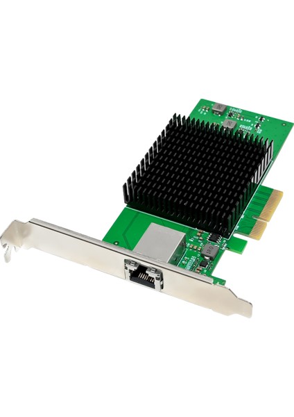ST7406 PCIe X4 Marvell AQC107 SINGLE-10GBE Ethernet Kartı | 10Gbps / 5G / 2.5gG/ 1G / 100M Hız PCIe Adaptör | Ağ Adaptörü Gigabit & Hızlı Ethernet Uyumluluğu | CAT6A fiyatları