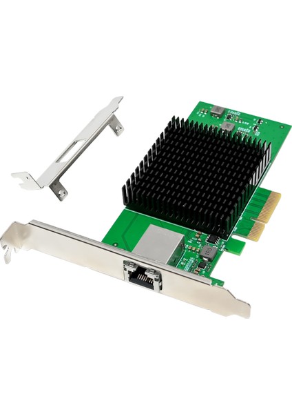 ST7406 PCIe X4 Marvell AQC107 SINGLE-10GBE Ethernet Kartı | 10Gbps / 5G / 2.5gG/ 1G / 100M Hız PCIe Adaptör | Ağ Adaptörü Gigabit & Hızlı Ethernet Uyumluluğu | CAT6A indirimleri