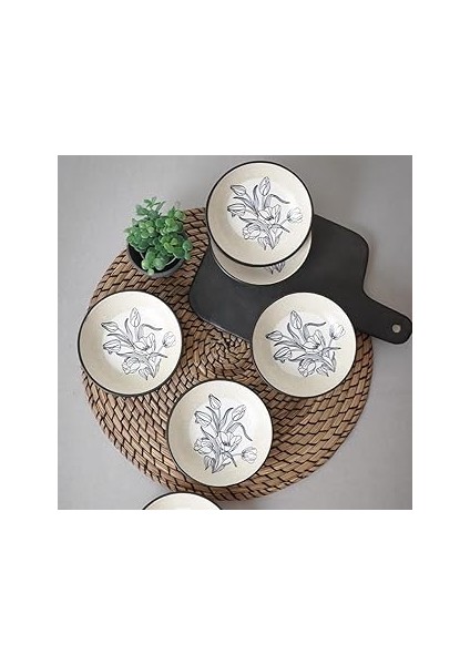 Keramika Shade Flowers Halka Sosluk/çerezlik 13 cm 6 Adet 21847