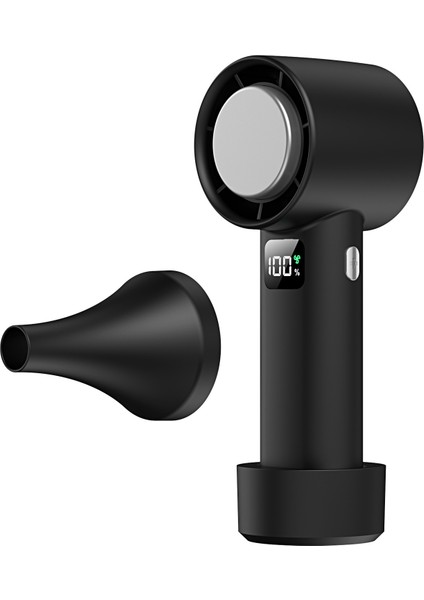 Yüksek Hızlı El USB Taşınabilir Mini Dijital Ekran Masaüstü Fan (Yurt Dışından)
