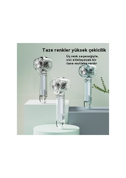 Yüksek Hızlı El USB Taşınabilir Mini Dijital Ekran Masaüstü Fan (Yurt Dışından)