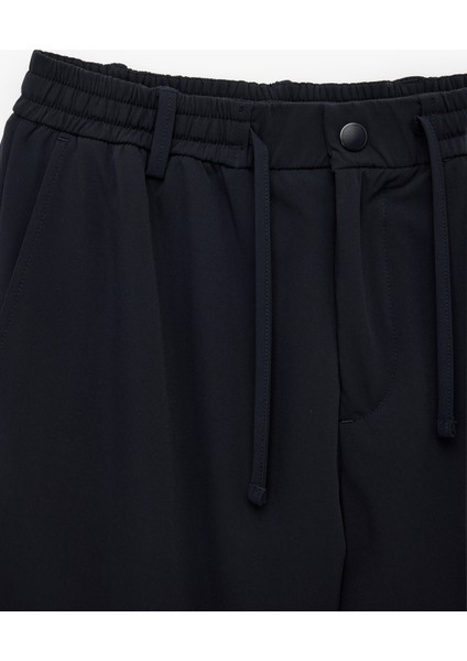 Beli Bağcıklı Düğmeli Duble Paça Esnek Slim Fit Pantolon modelleri