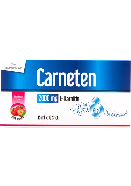 2000 Mg L-Karnitin Gıda Takviyesi – 15ML x 10 Shot fiyatları