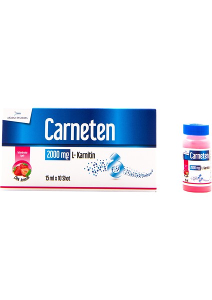 2000 Mg L-Karnitin Gıda Takviyesi – 15ML x 10 Shot